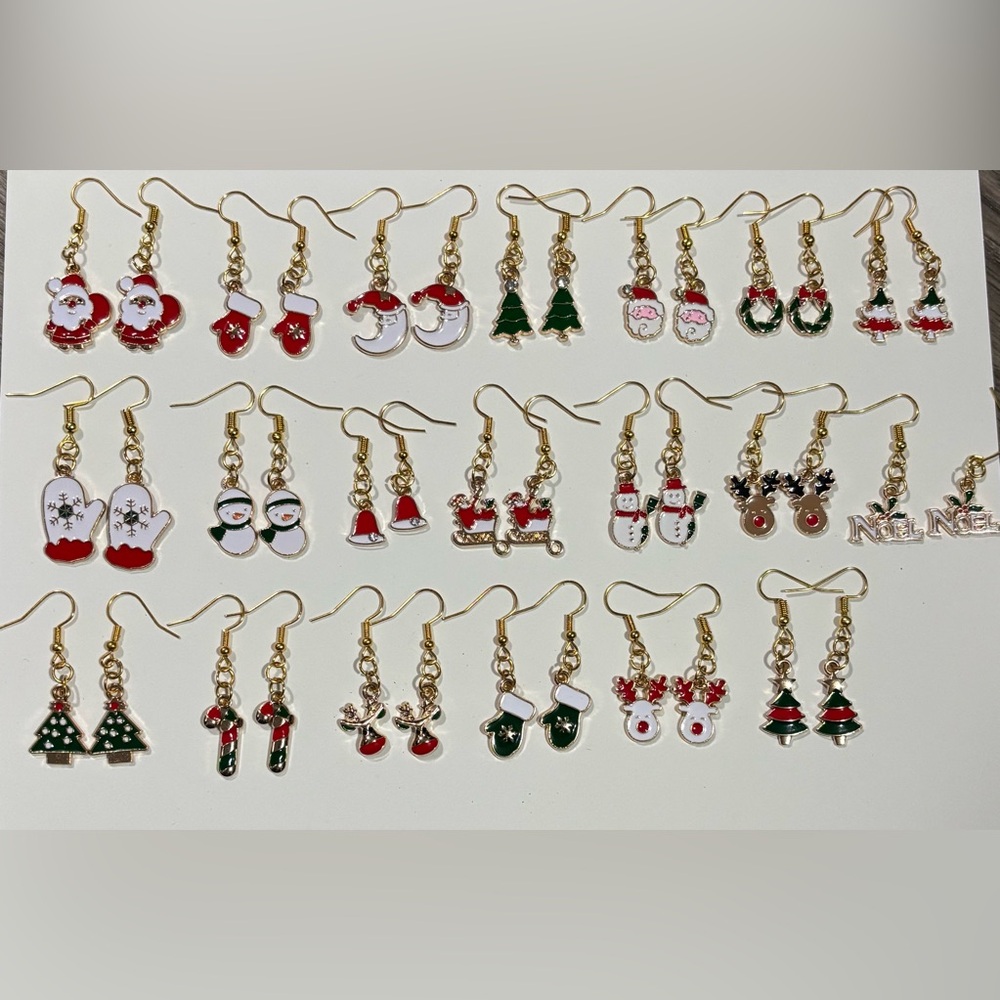 Festive Handmade Holiday Earrings